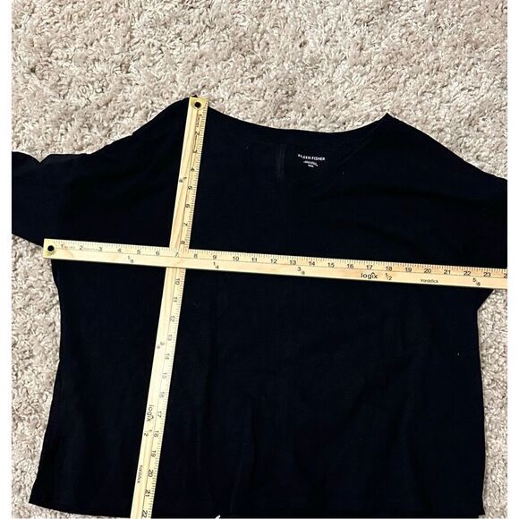 GREAT CONDITION EILEEN FISHER Fine Jersey Dolman-Sleeve Top size medium  Boxy Fi - Picture 5 of 5